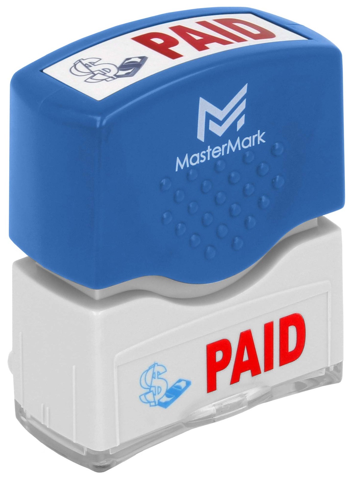 Premium 2Color PreInked Office Rubber Stamp Paid Business Custom Labels