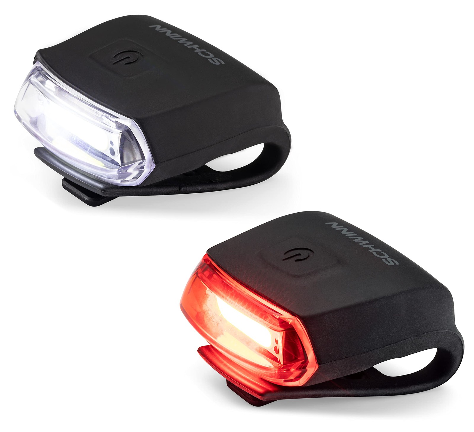 Schwinn Quick Wrap Bike Light Set Headlight 40 Lumen Taillight 10 Lumen Safety