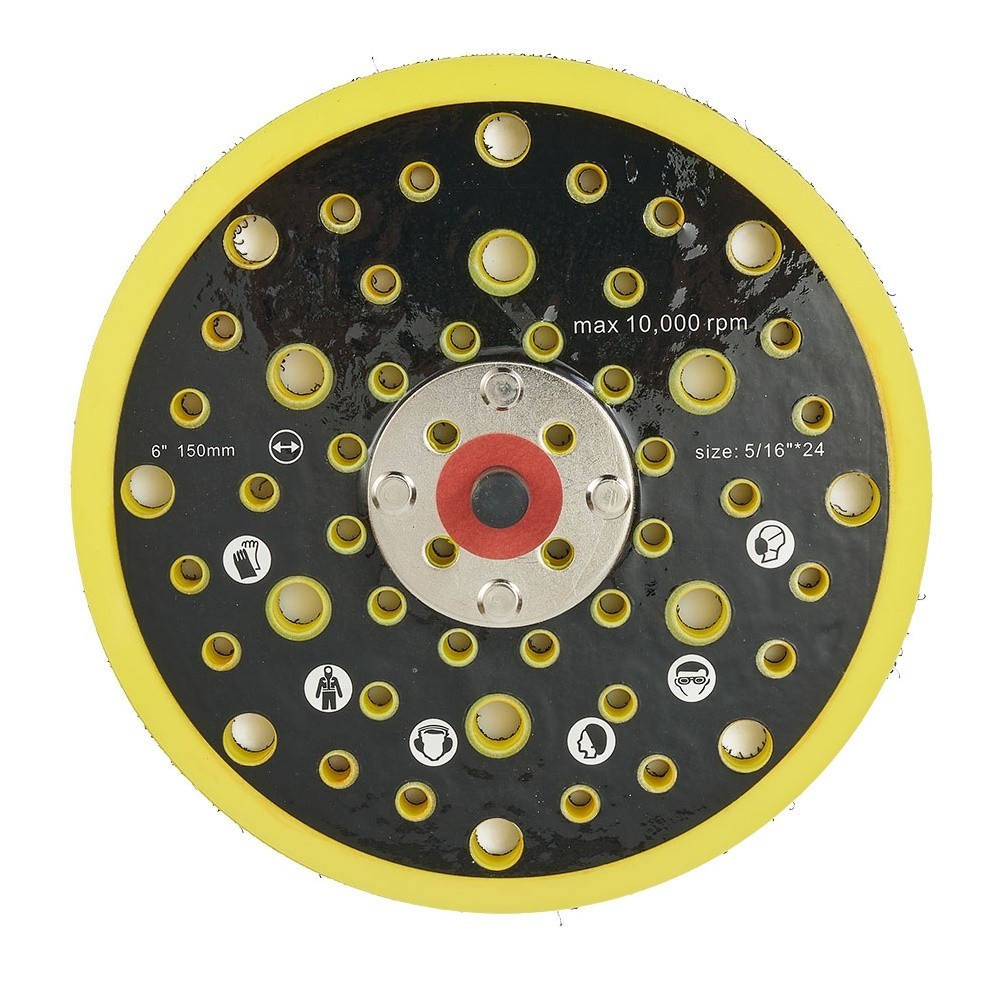 Backing Pad Replacement Accessories Pad Sander Sanding 6 Inch Hook&Loop