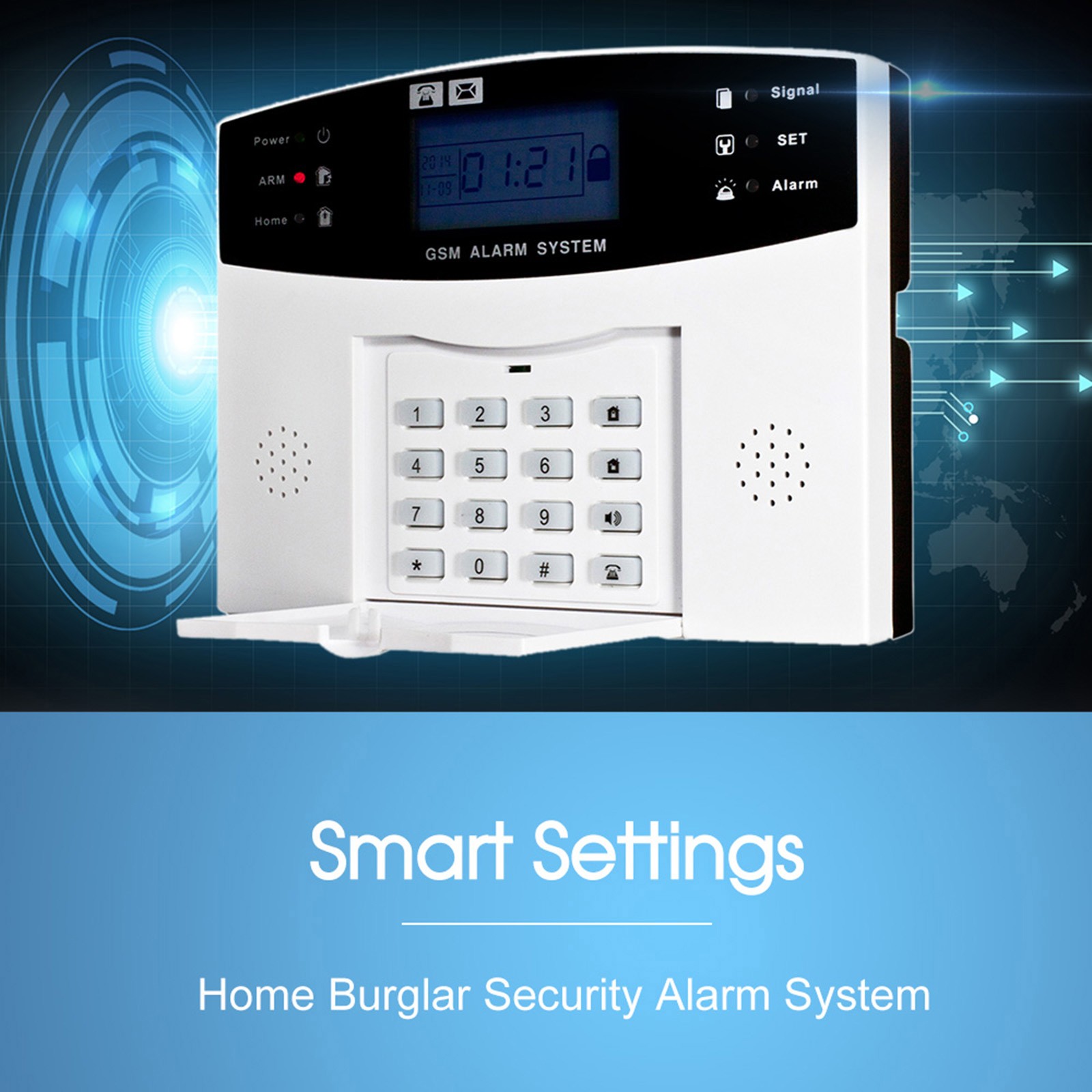 Wireless GSM SMS Home Burglar Security Alarm System Detector Sensor Kit OOHS