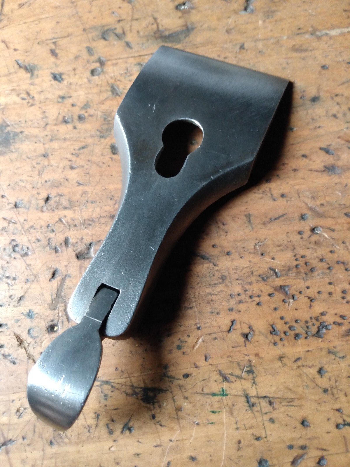 STANLEY 2" (approx) *MODIFIED* keyhole lever cap. READ FULL DESCRIPTION.