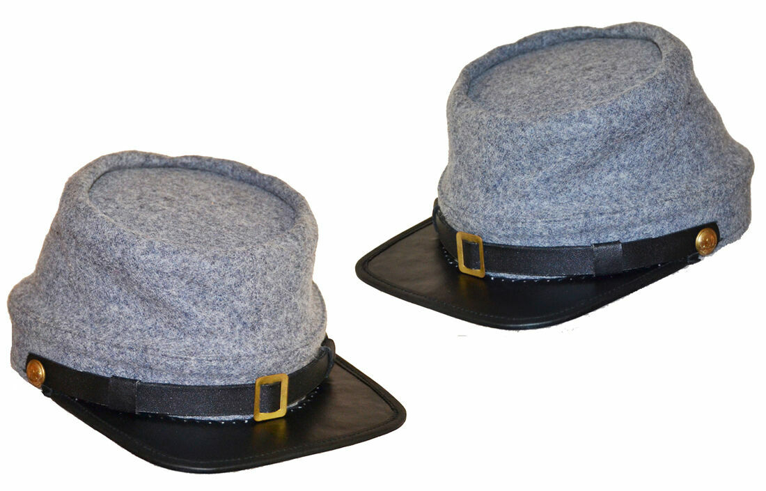 American Civil War Confederate Grey Kepi Cap Gettysburg Antietam - ALL SIZES!!!