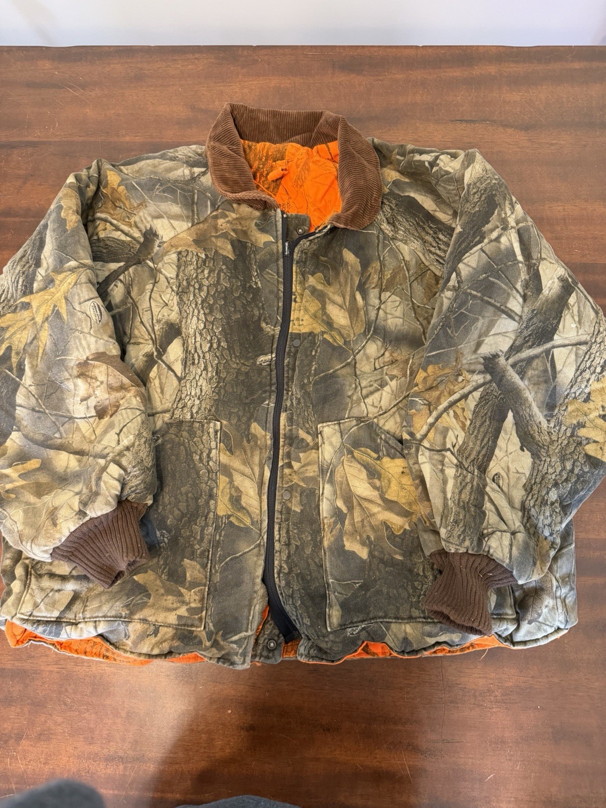 Real Trees Zip Up Camo Jacket Men's X-Large Regular Problem With Zipper Pictured