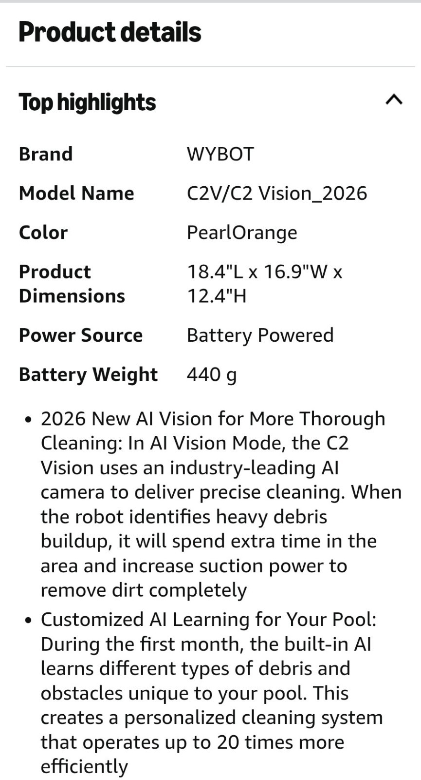 Robotic Pool Cleaner🔥Automatic Pool Vac Cleaner🌴Cordless Pool Vacuum Ai VISION