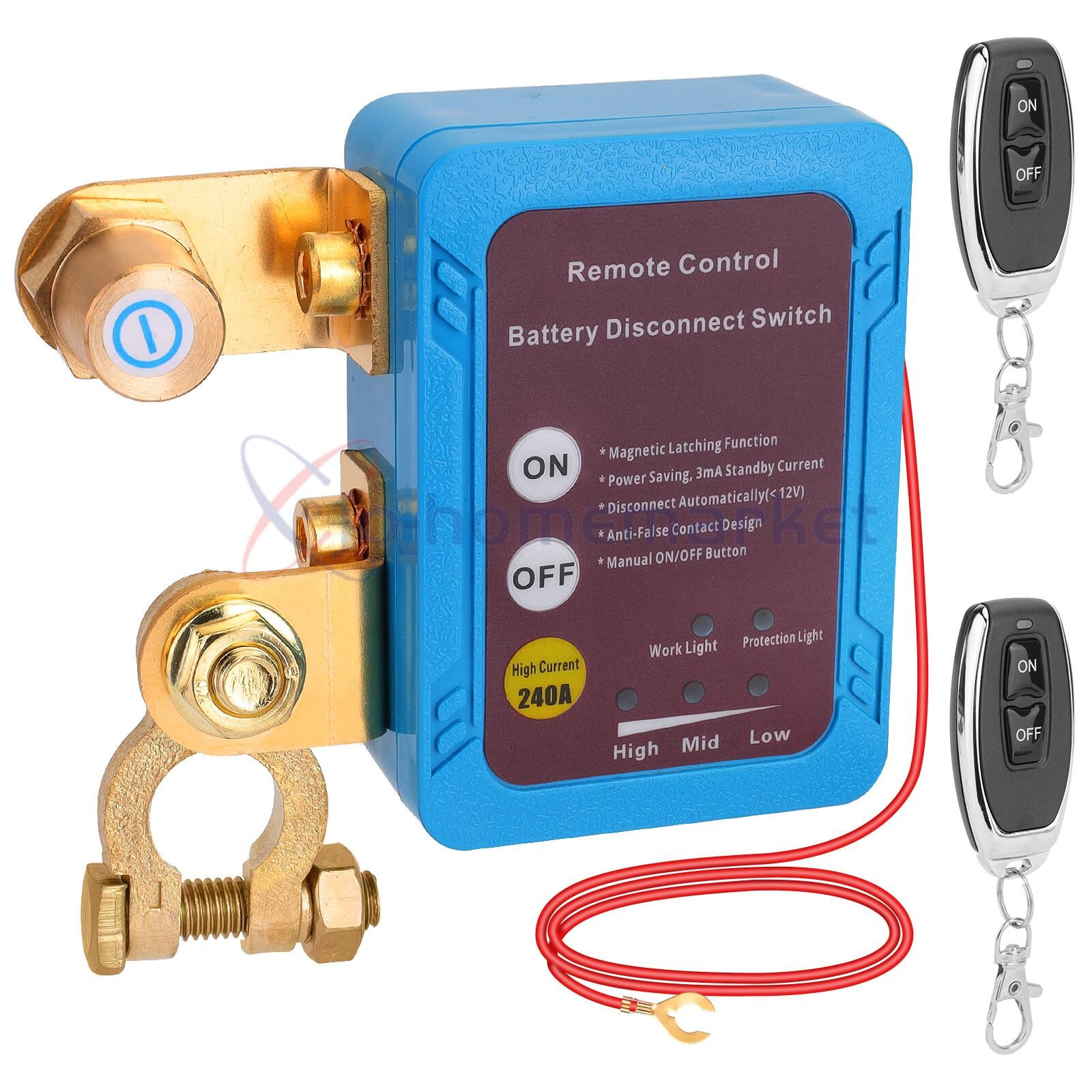 Car Battery Switch Disconnect Power Kill Master Isolator Cut Off Remote Control
