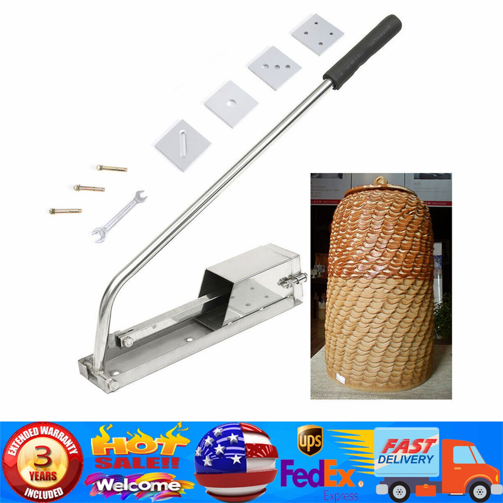 Clay Extruder For Pottery& Ceramics Stainless Steel Tool Wall-Mounted