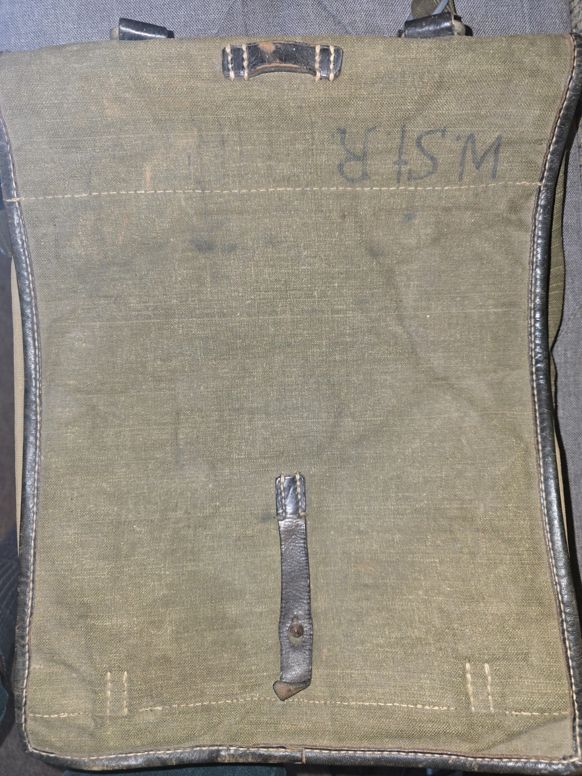 WW2 German Tornister with Soldier's Name Nice
