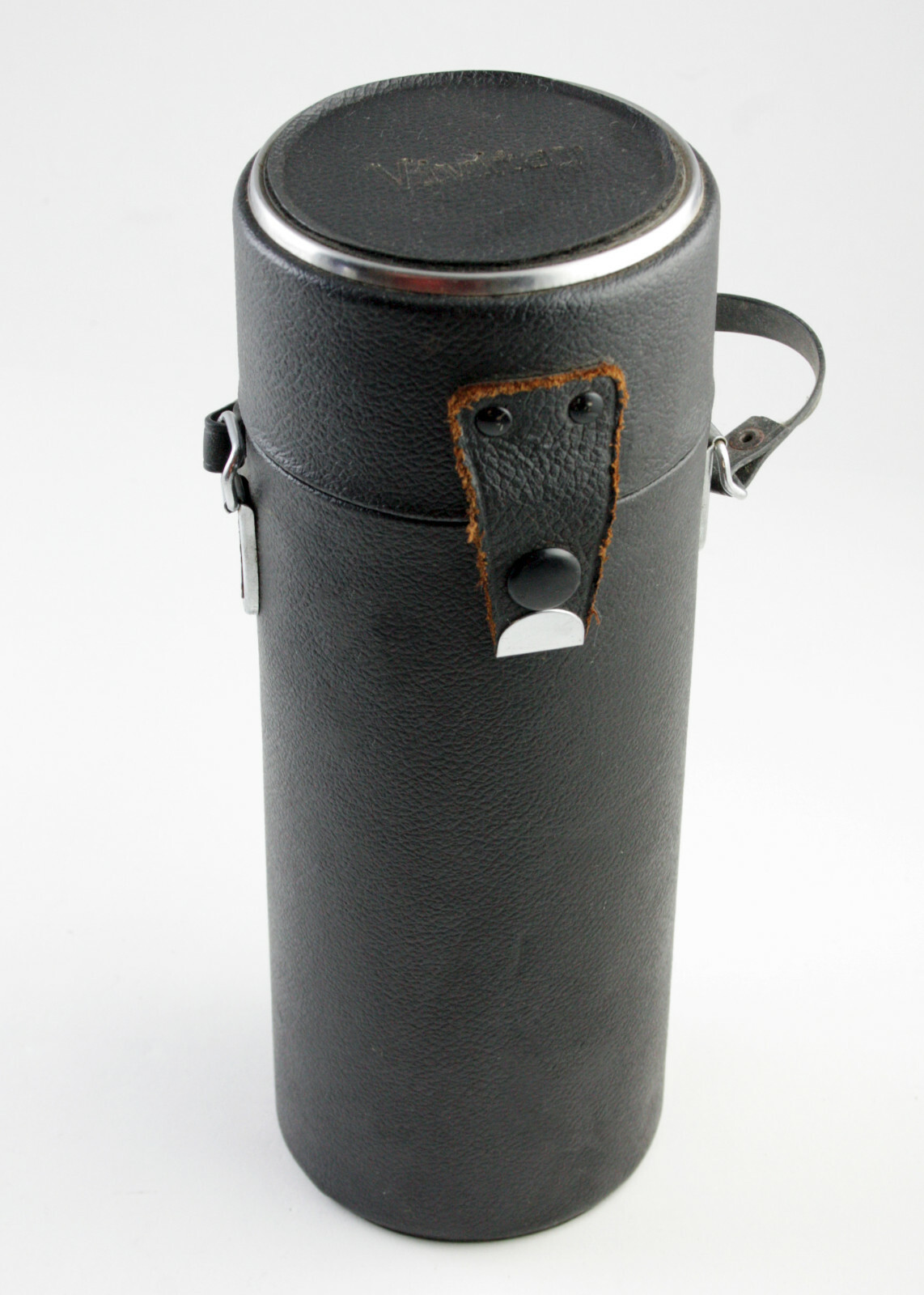 Vivitar - Hard Lens Case w/Strap 7" H x 2-3/4" Diam. Inside Measure