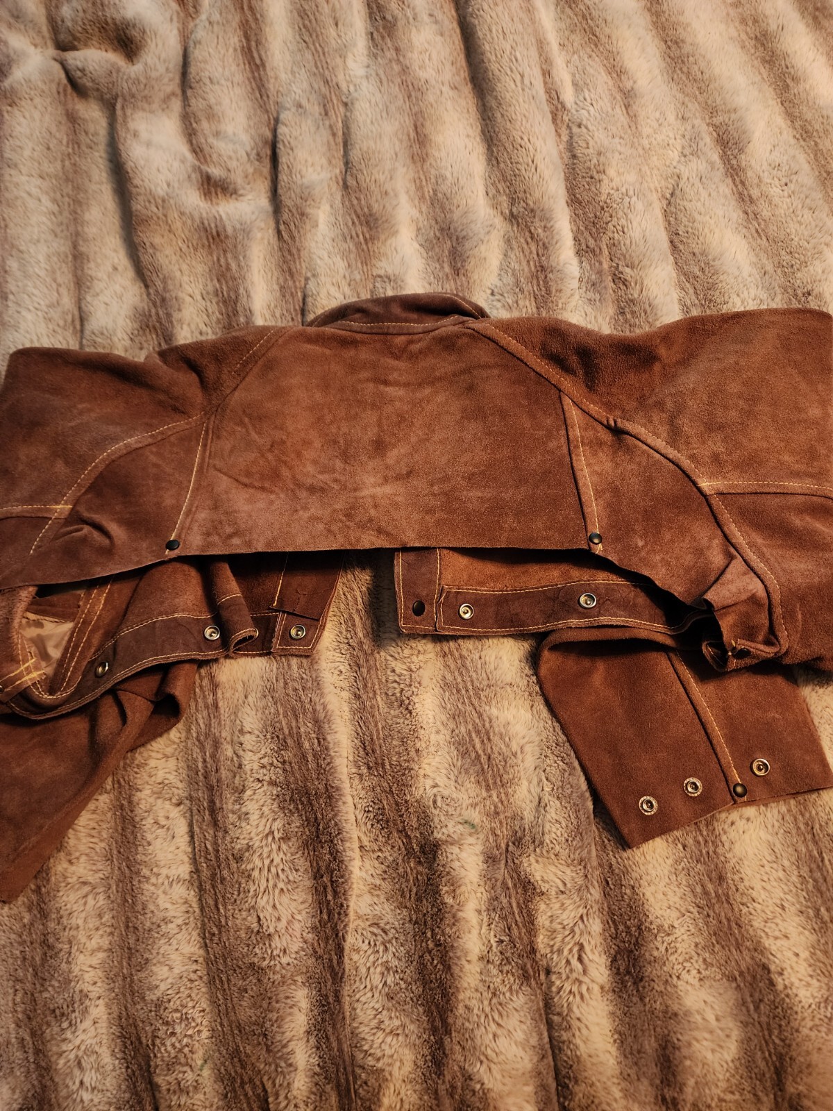 Rawhyde Frontier Split Cowhide Welding Cape Sleeve Jacket XXL