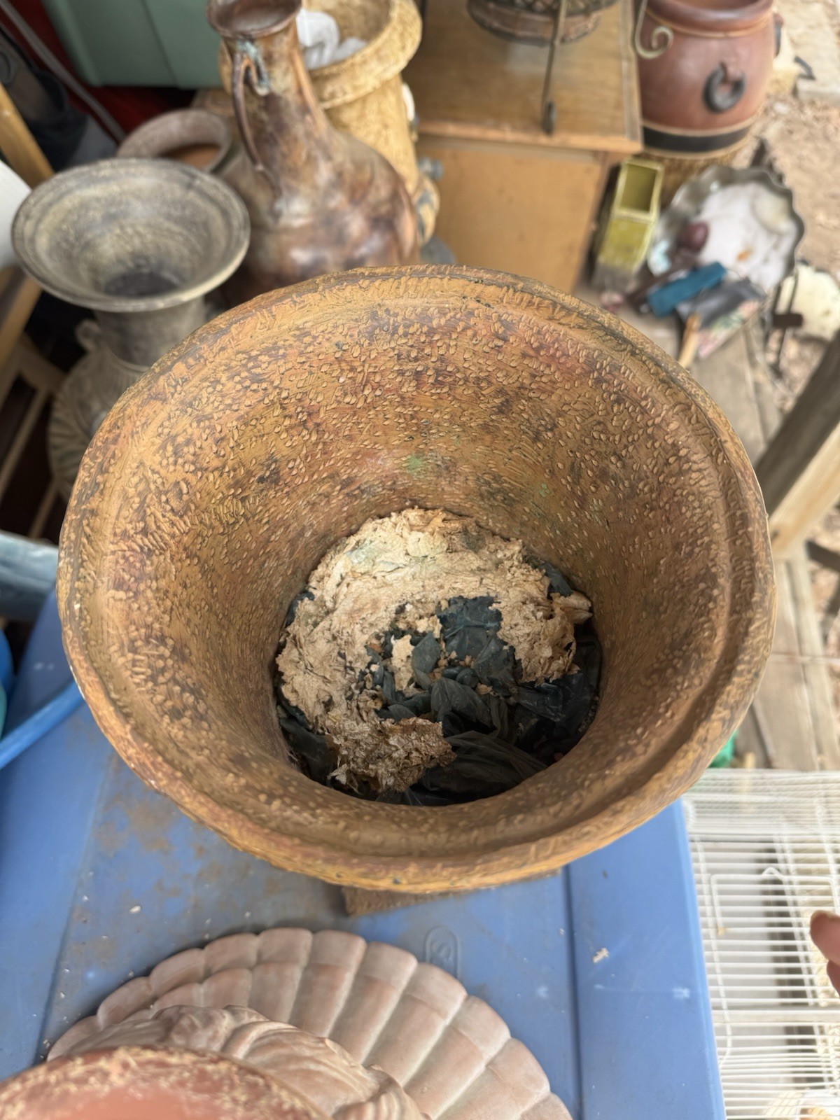 Vintage Clay In Planter