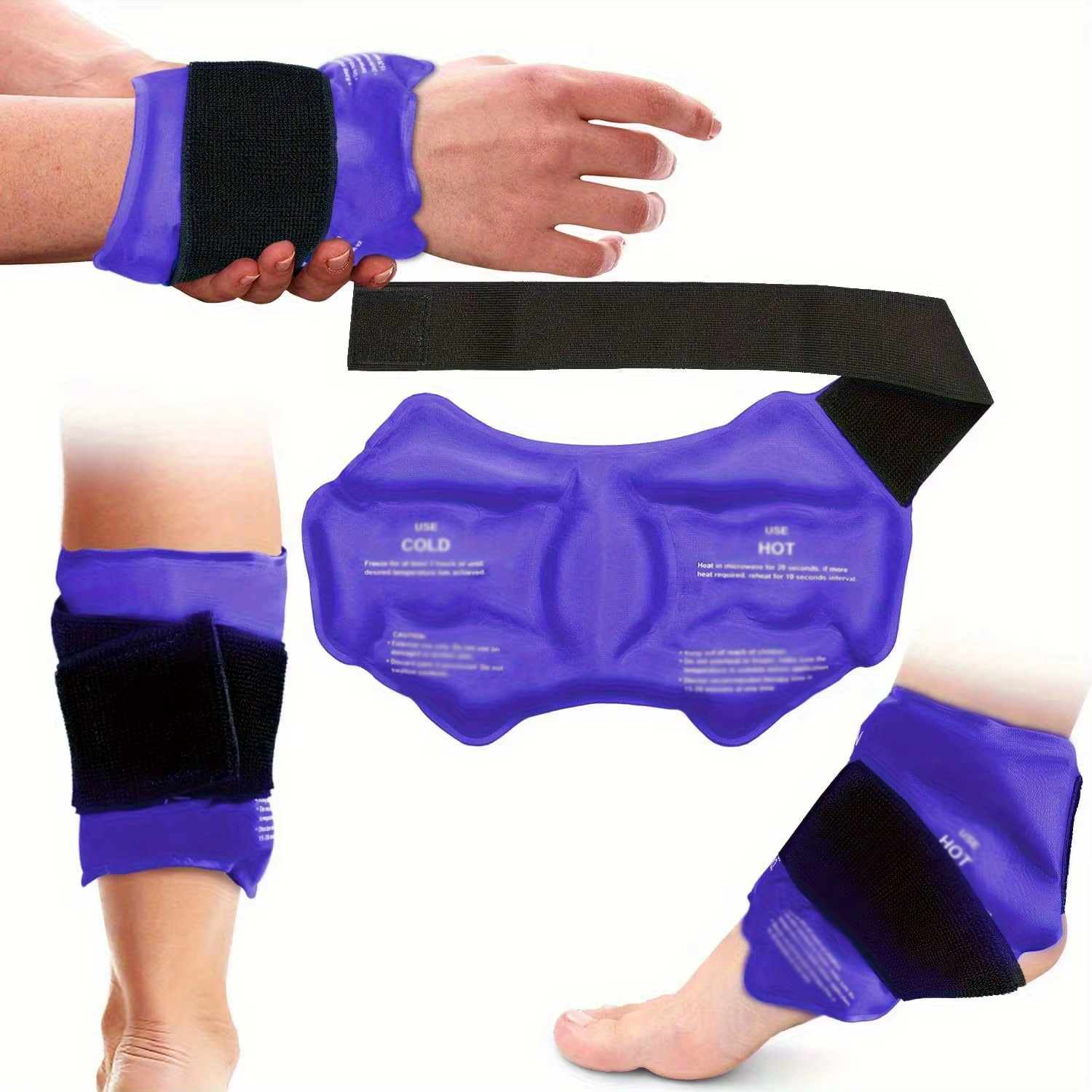 Ankle Ice Pack Wrap Ice Pack Reusable Cold Pack Wrap Hot Cold Compress 360° Wrap