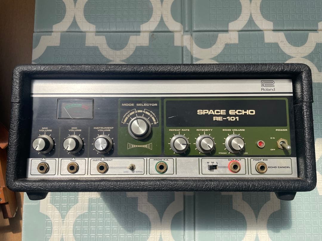 Roland Space Echo RE-101 Vintage Tape Echo Power On Junk For Parts Repair Japan