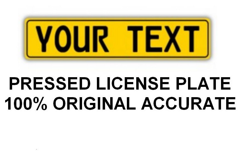 Customized Personalized European Union Car Euro license plate YELLOW like German