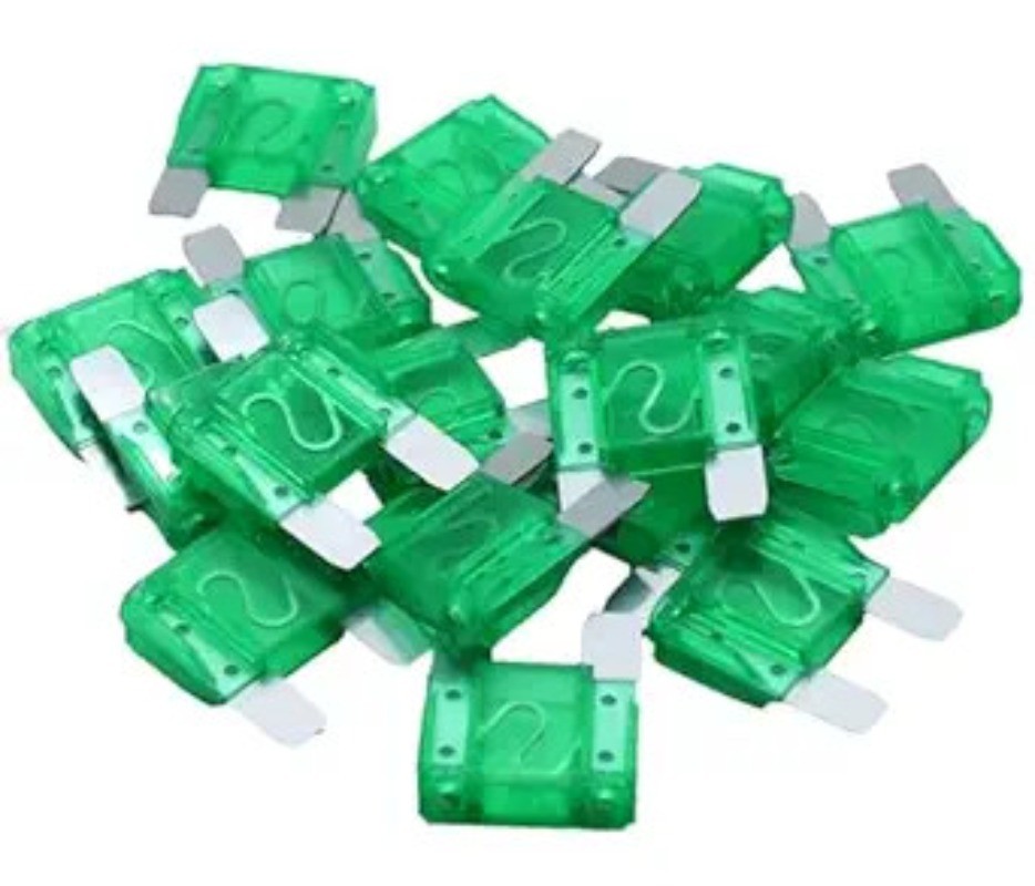 18Pcs 30A Maxi Fuses, 30AMP 32V Automotive Blade Maxi Fus Model: 30A Maxi Fuse