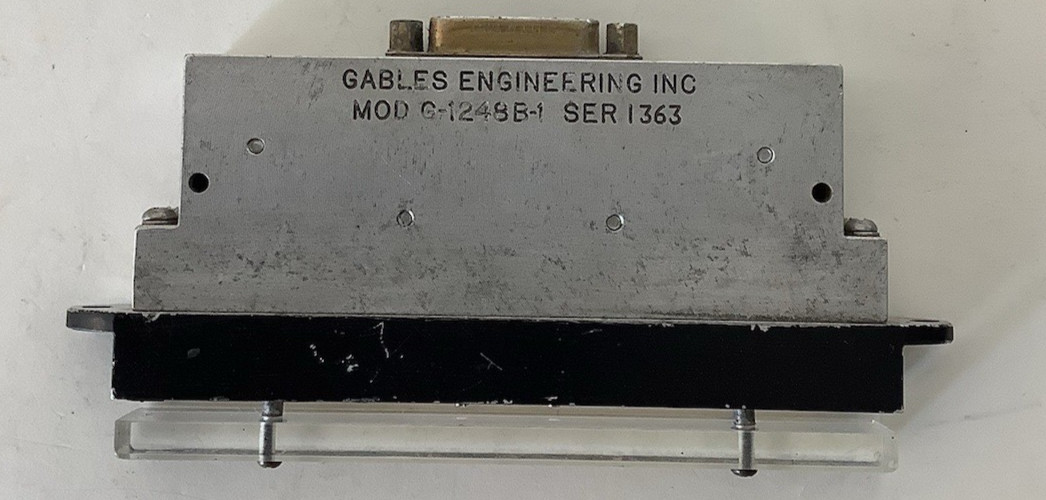 Gables Engineering G-1248B-1 Annunciator Dim Panel Lloyd Aereo G1248B1