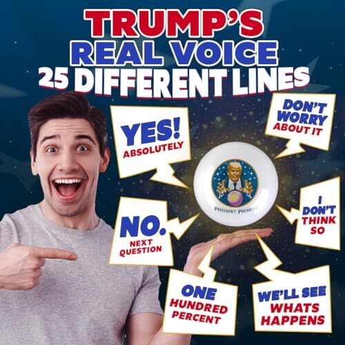 Talking President Predicto - Donald Trump Fortune Teller Ball - Lights Up & -