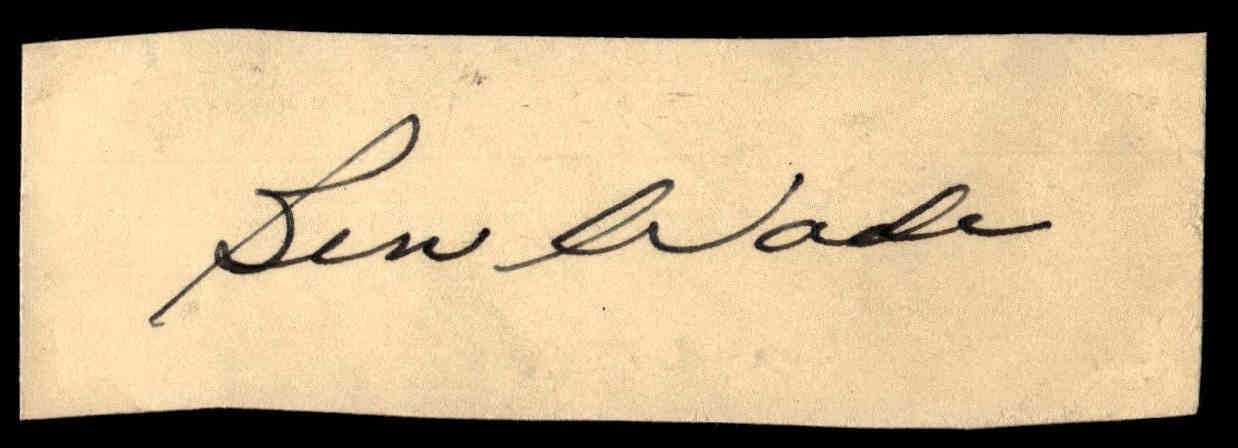 Ben Wade Dodgers Baseball Signed Cut Auto *TT94