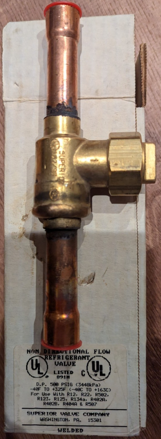 Superior valve company  586wa-10st  5/8"  non directional full port ball valve