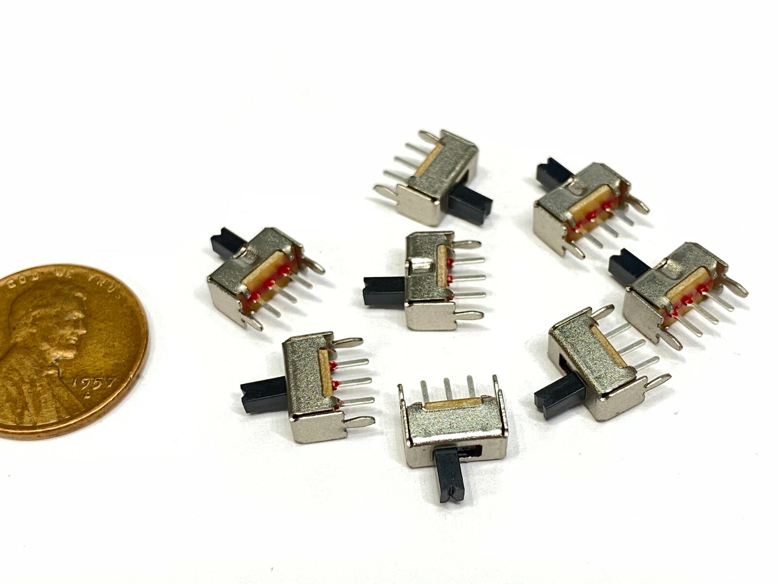 35 pieces SS12D07 3pin Mini micro small tiny Slide Switch PCB on off 1P2T