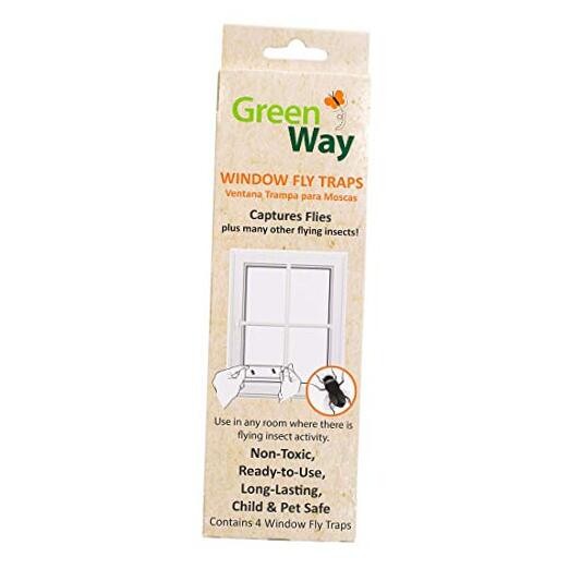 4 Traps per Box - Heavy Duty Glue - Safe - Non-Toxic - Window Fly Trap