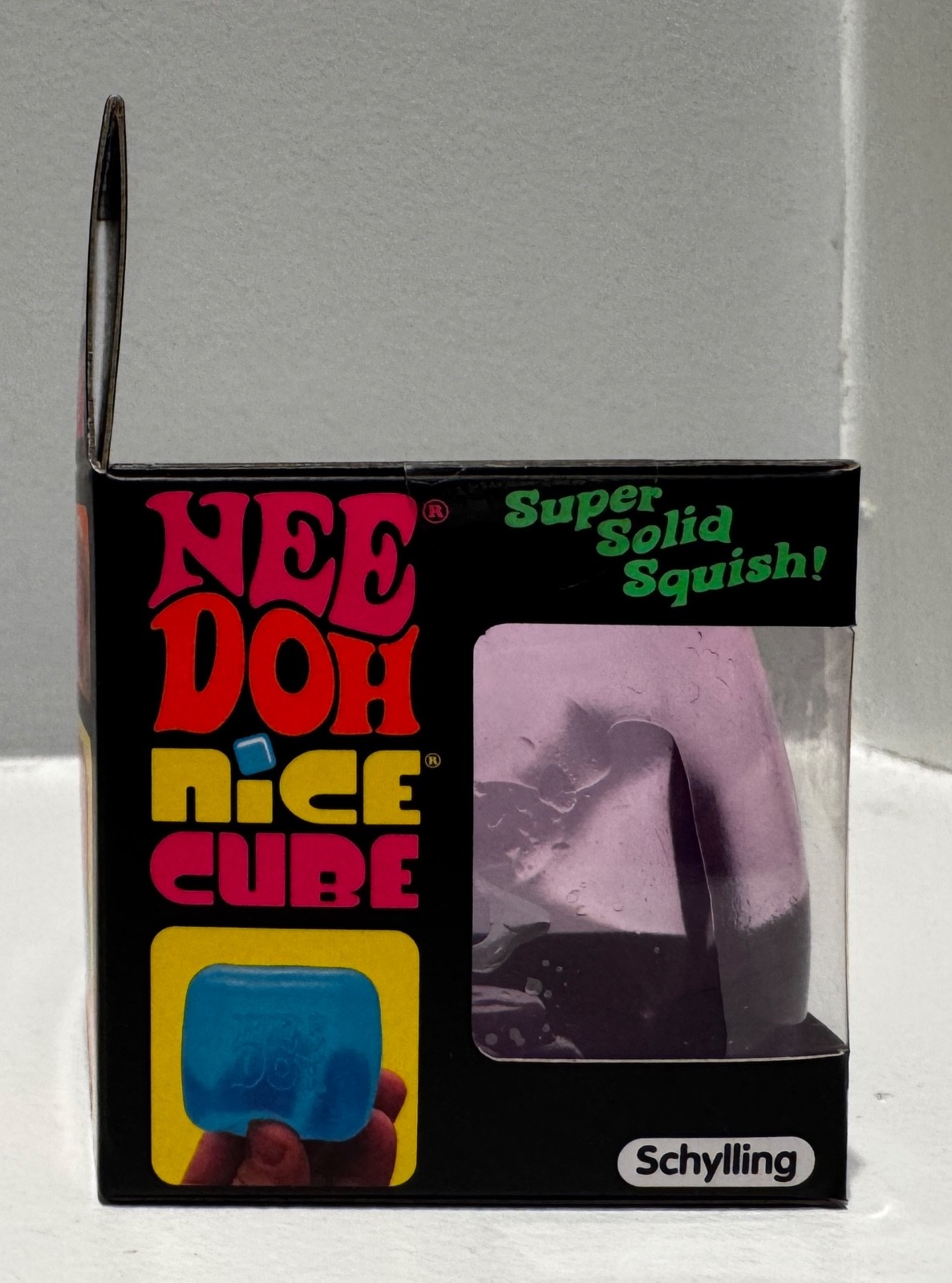Nee Doh Nice Cube - Super Solid Squish! (Purple) - Brand New/Factory Sealed!