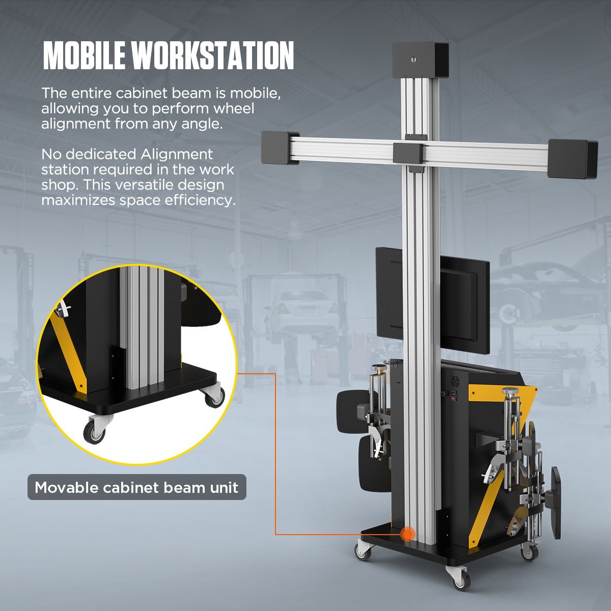 3D Wheel Alignment Machine Fully automatic Wheel Aligner On Post & Scissor Lift
