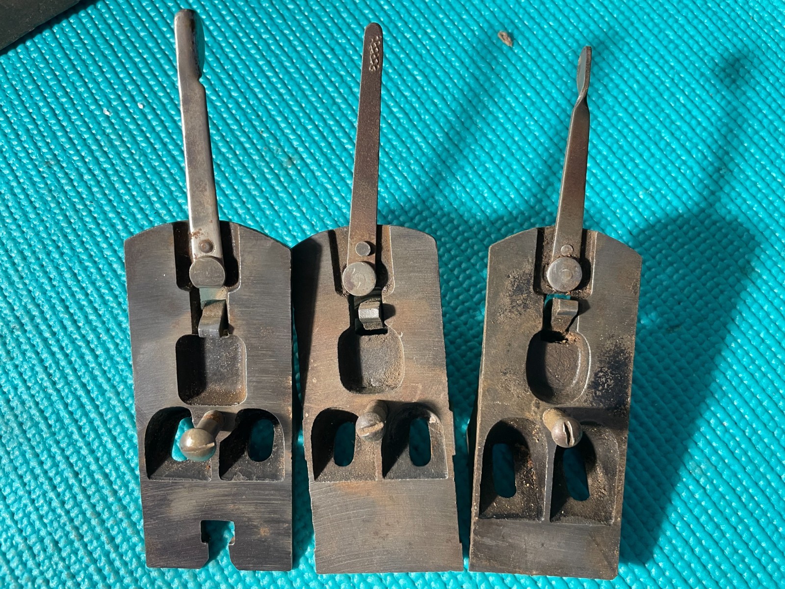 Lot of 3 Vintage Frogs for Woodworker Planes