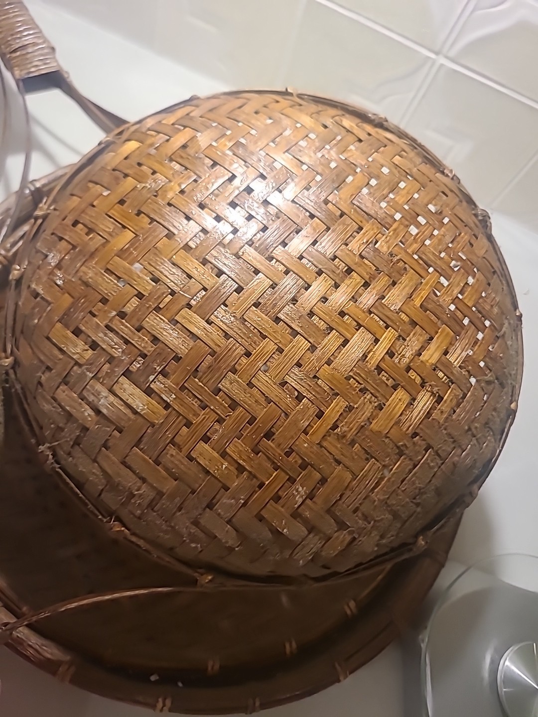 3 Pcs Wicker Nesting Wicker Baskets 14" 12" 10"