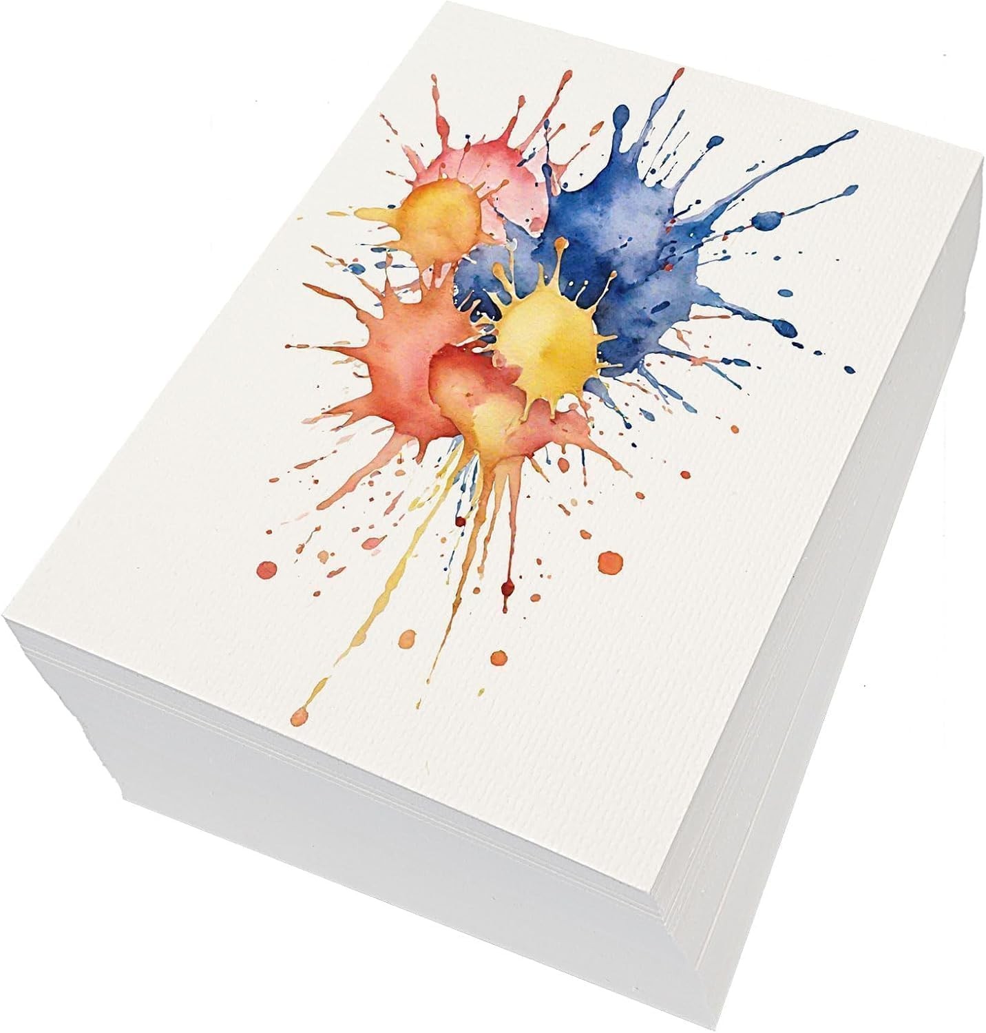 100 PCS Watercolor Paper Bulk 140lb 300gsm Cold Press Thick Sketch Pad