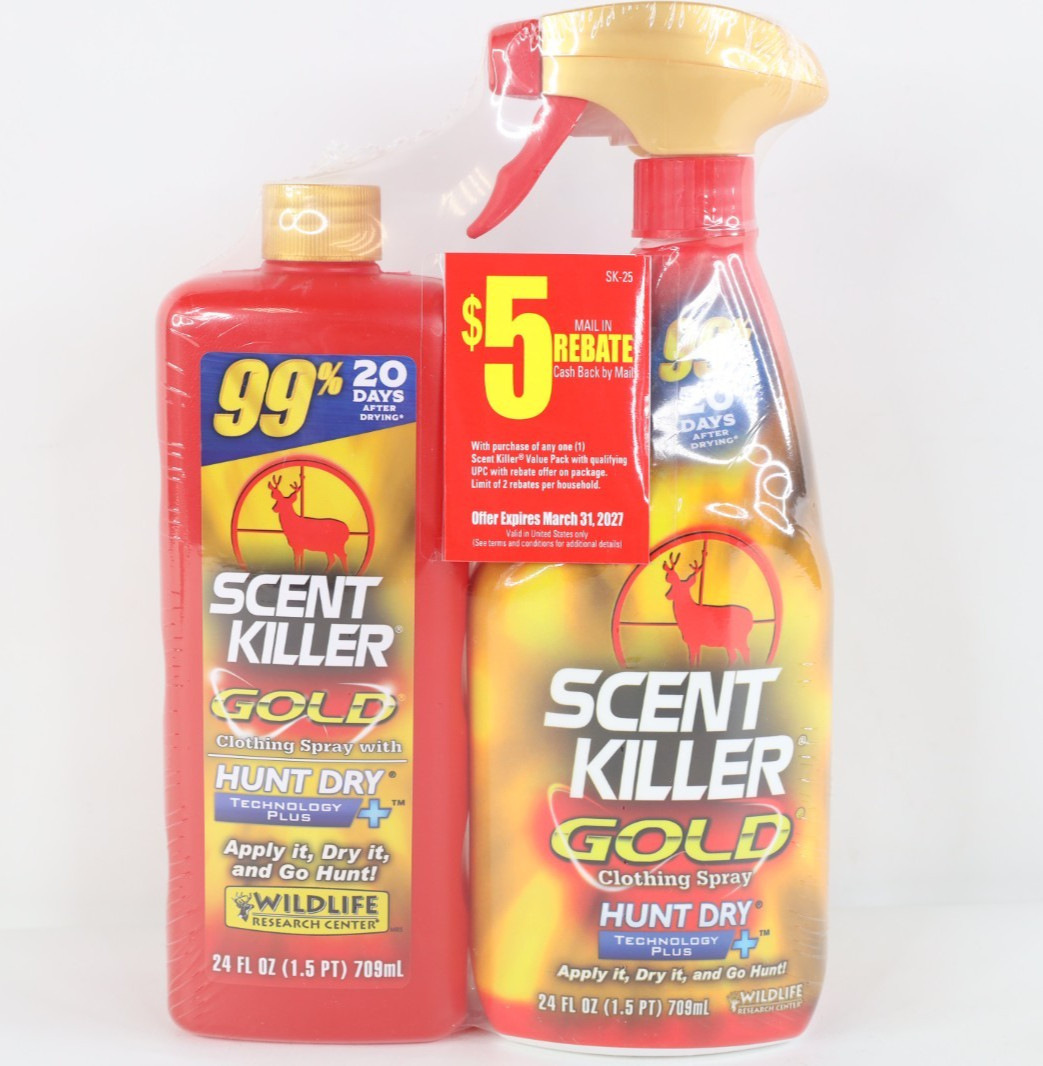 Wildlife Research Center Scent Kill Gold Spray & Refill 48 FL OZ Hunting Spray