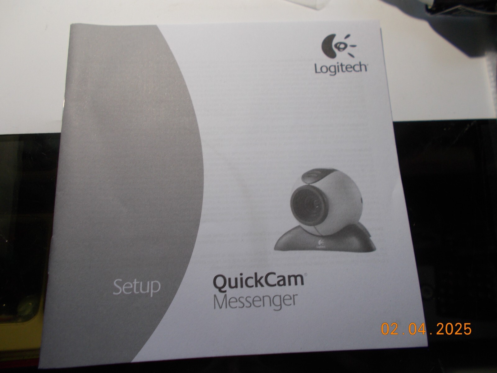 New Logitech QuickCam Messenger with Stand, QuickCam Software, Setup Booklet
