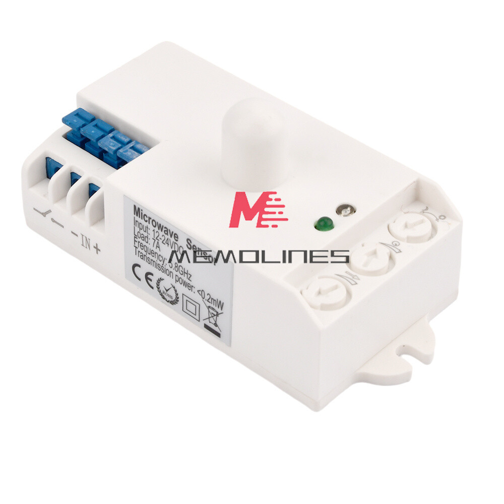 DC 12V-24V 7A 5.8GHz Microwave Radar Sensor Motion HF Detector Light Switch