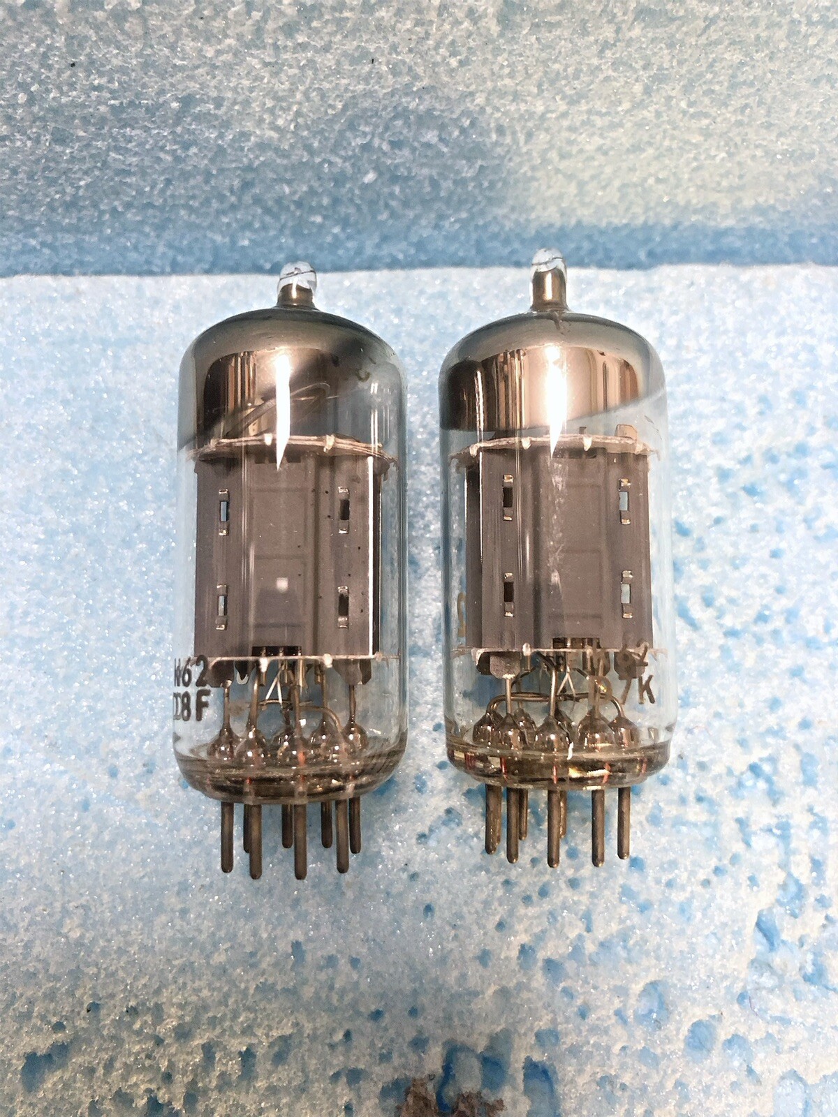 Valvo ECC82/12au7/ecc802s/ Long Plate 45 Degree O Getter Excellent Value Matched
