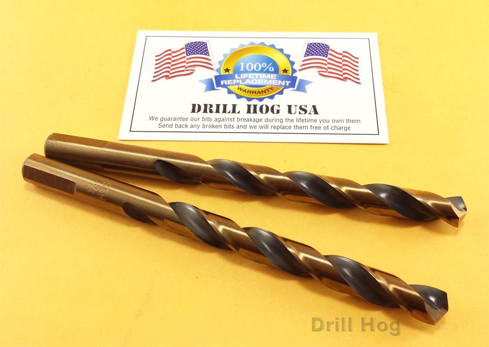 25/64 Drill Bit 25/64" HI-Molybdenum M7 HSS Twist Drill Hog Lifetime Warranty