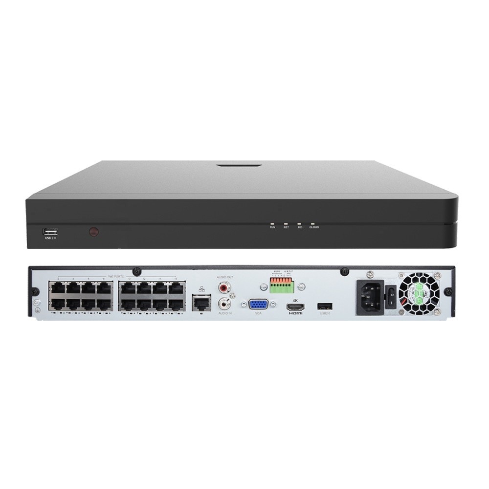 Beyou Security 16-Channel PoE AI 4K NVR BC-N162UN-93BIQ-P16