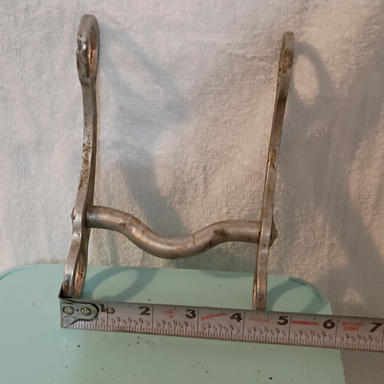 Western Horse Snaffle Bit Wavy Mouthpiece Metal Curb Style Long Shanks