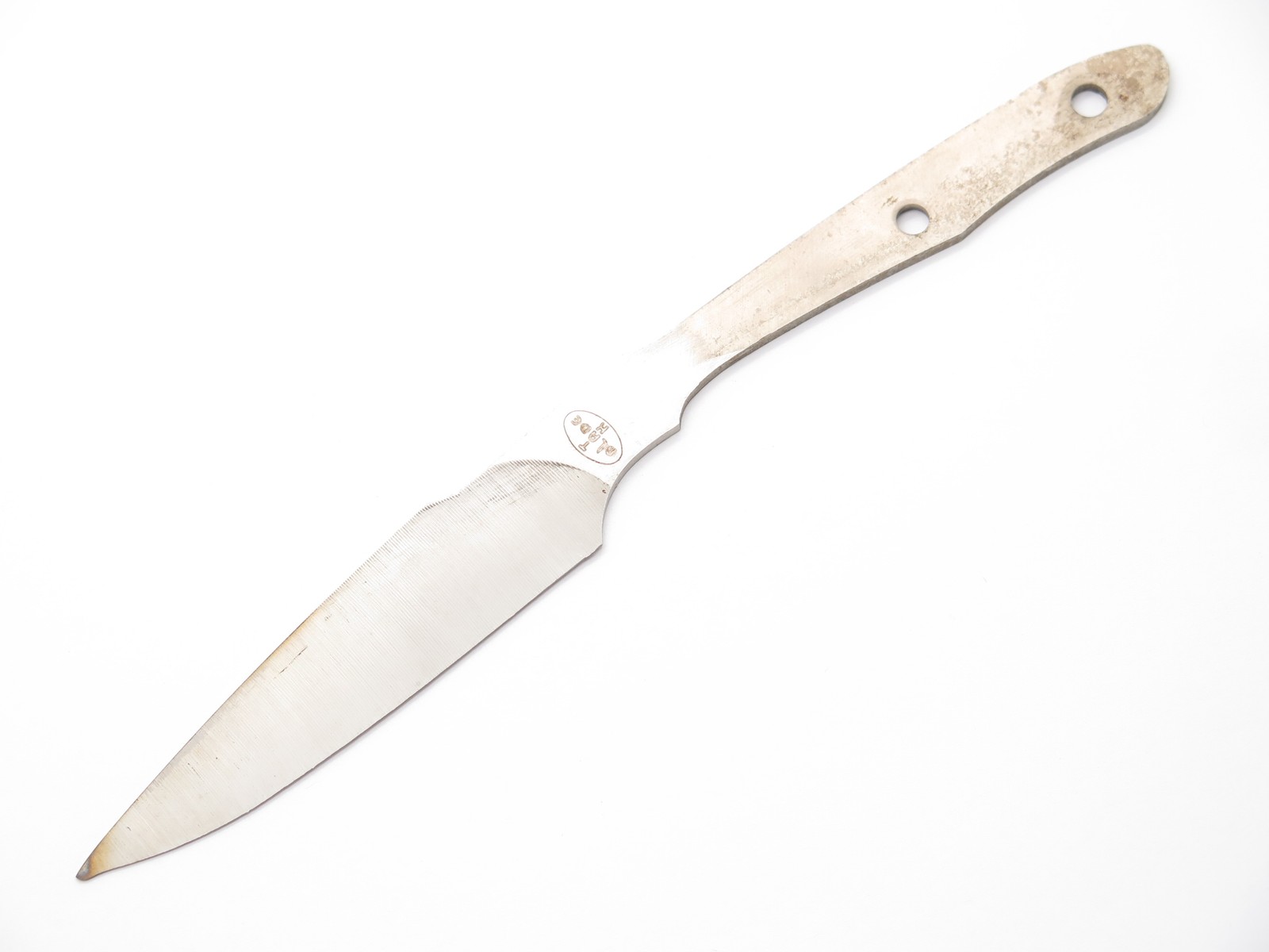 Vtg Tak Fukuta Seki Japan AUS8A Caper Hunting Fixed Knife Making Blade Blank