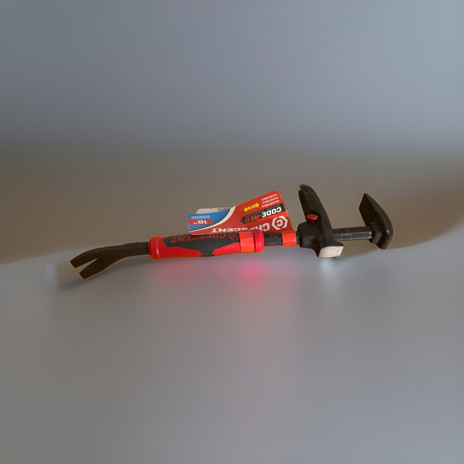 Crescent Code Red 16in Claw Pry Bar DB16 1pc Metal Black/Red