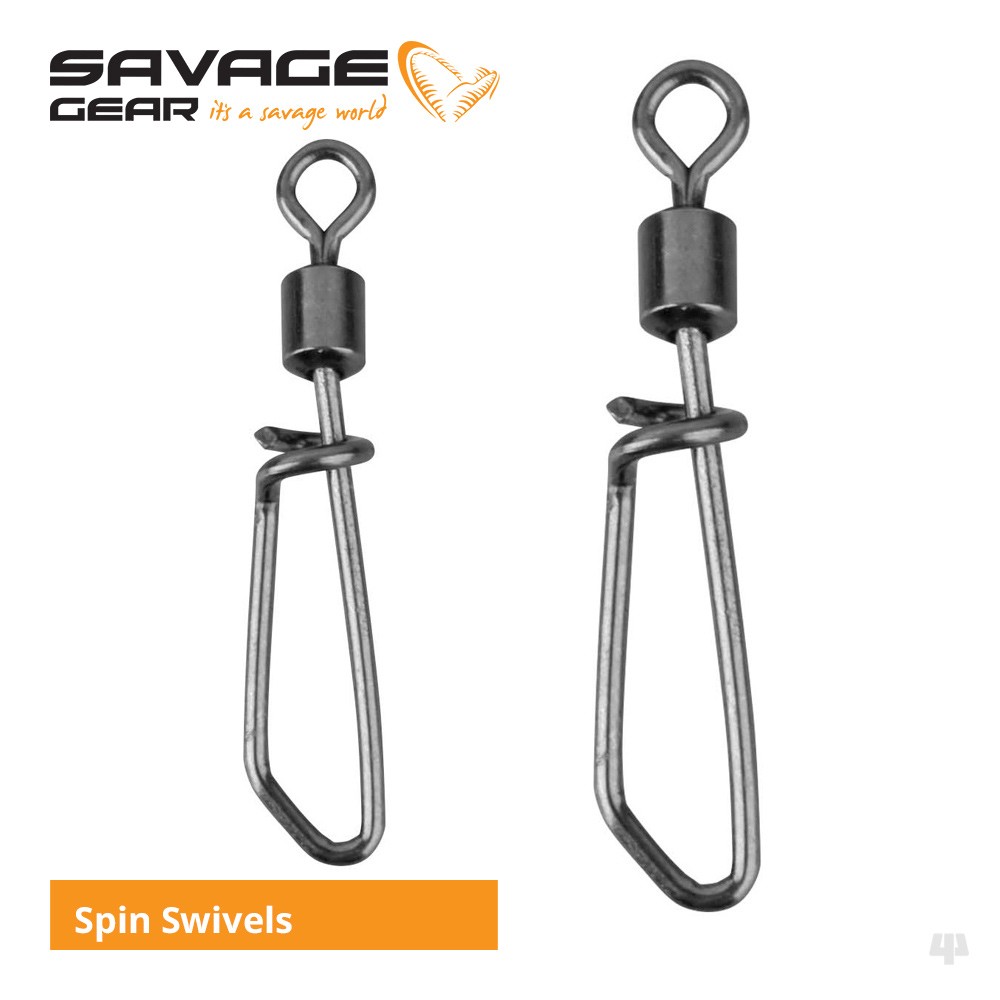 Savage Gear Spin Swivels - Pike Perch Bass Wrasse Predator Lure Fishing Tackle
