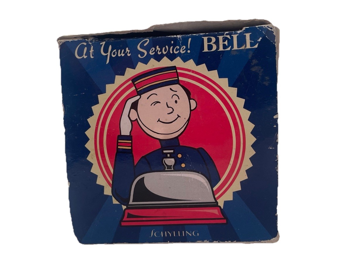 Schylling Toys At Your Service Metal Desk Bell #ASB - For Work or Play Sealed