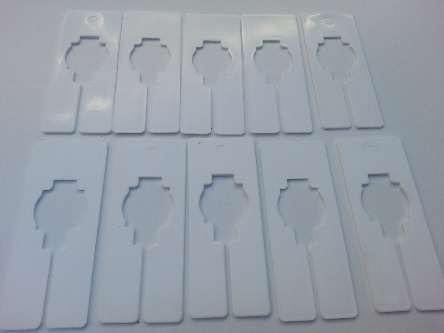 Plastic 10 Blank Rectangular Size Dividers for Retail Clothing Racks