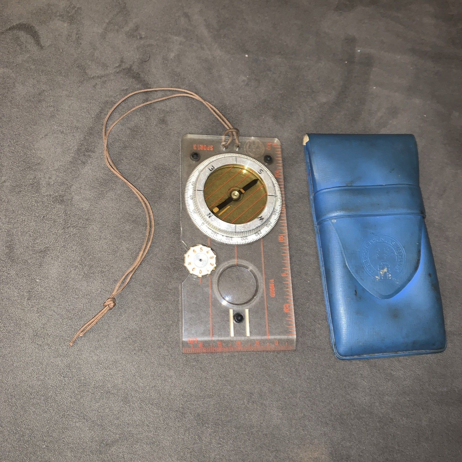 Rare 1970s German Fluid Compass In Original Case Freiberger