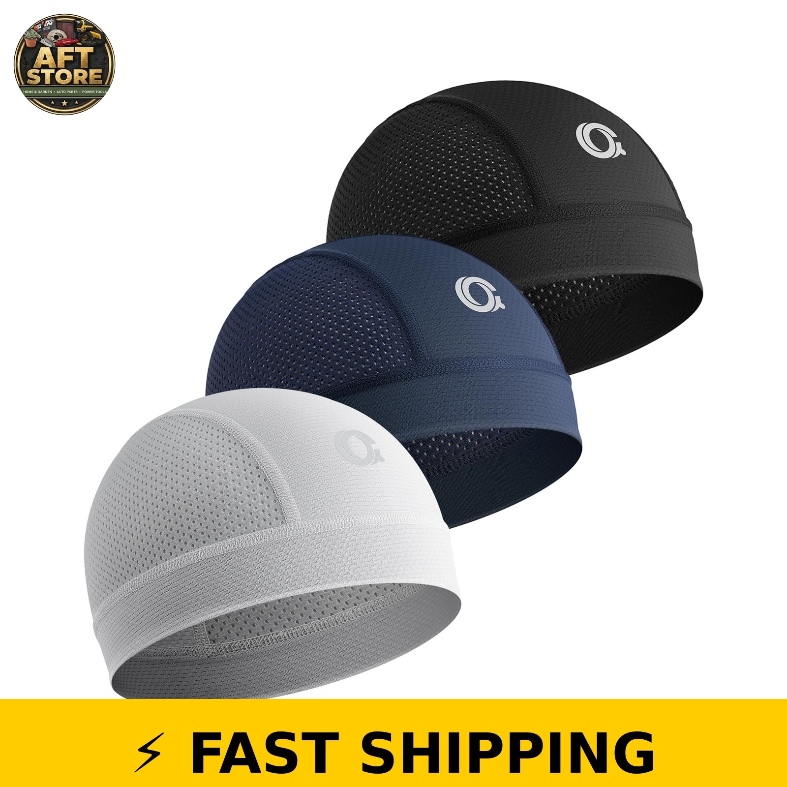 OCQOCQ Cooling Skull Cap Helmet Liner Breathable Mesh Sports Beanie