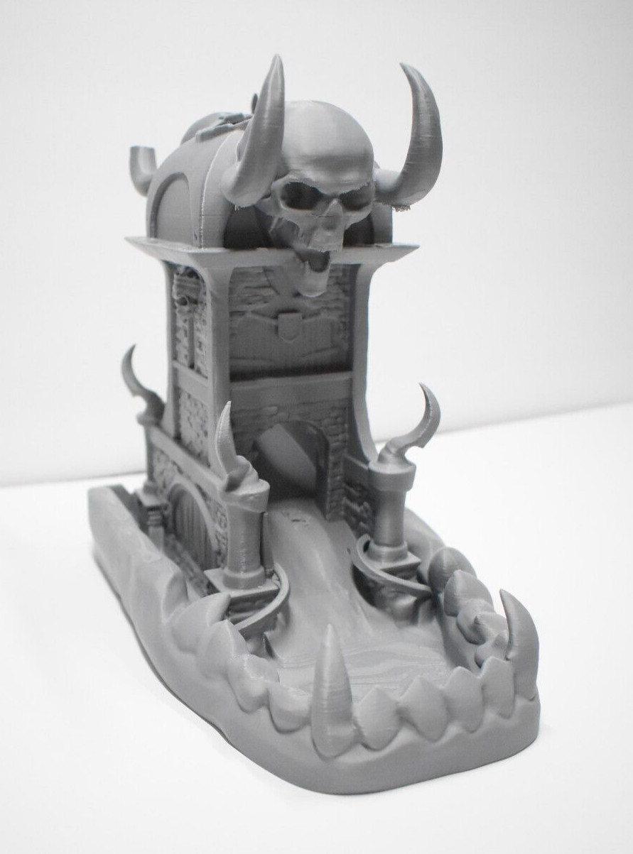 SKELETON KING DICE TOWER -- PERFECT FOR DUNGEONS AND DRAGONS -- CUSTOM 3D PRINT