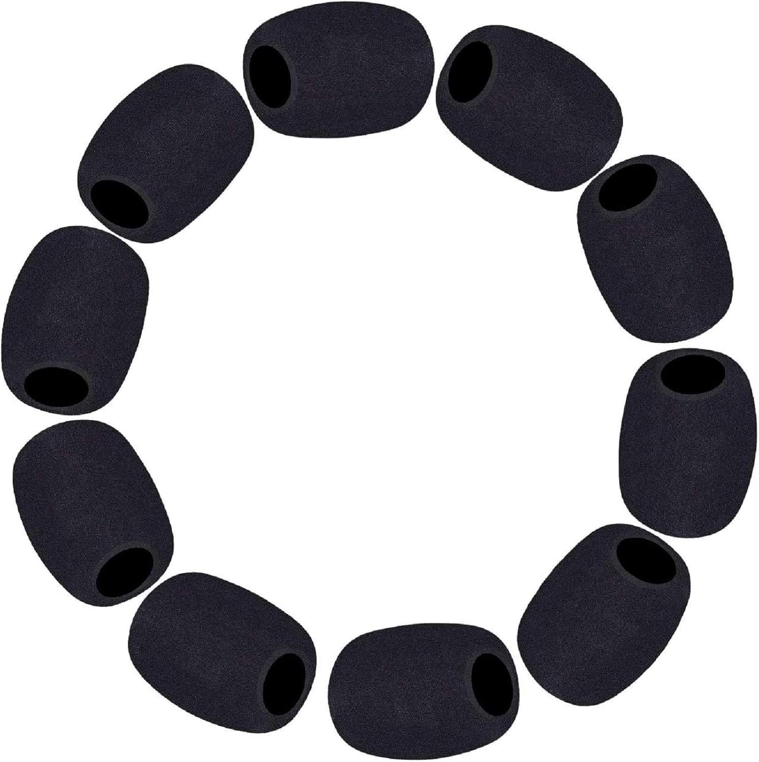Acoustic Windscreen Pack - 10 Durable Foam Mic Covers for Professionals