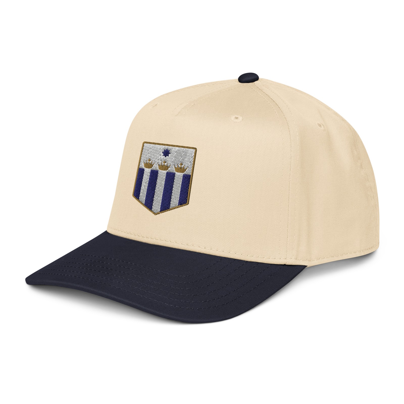 Alianza Lima Peru Minimal Design Embroidered 5 Panel Mid-Profile Cap Soccer Hat