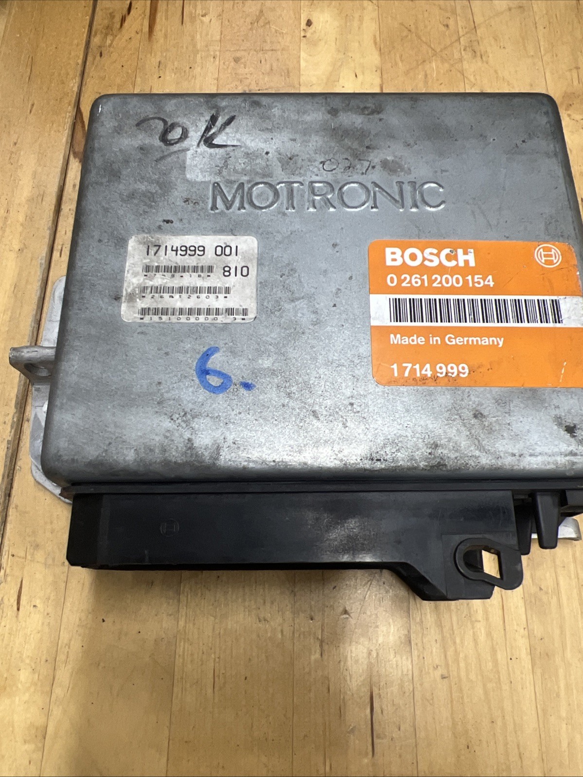 BMW 528E E28/E30 Engine Control Unit Ecu Dme Oem M20B27 1714999 BOSCH 0261200154