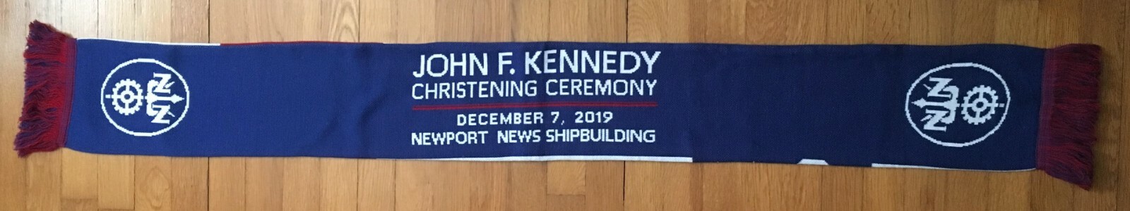 USS JOHN F. KENNEDY (CVN 79) SCARF & CHRISTENING PROGRAM - 7 DECEMBER 2019