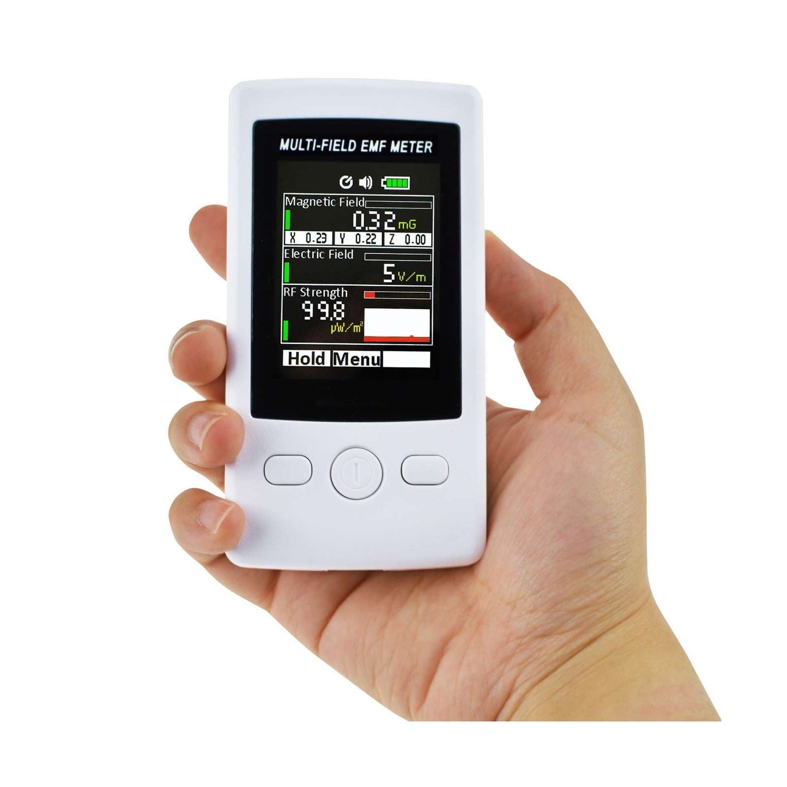 Multi-Field EMF Meter Pocket ELF RF Gauss Meter 2000mG Electromagnetic Electr...