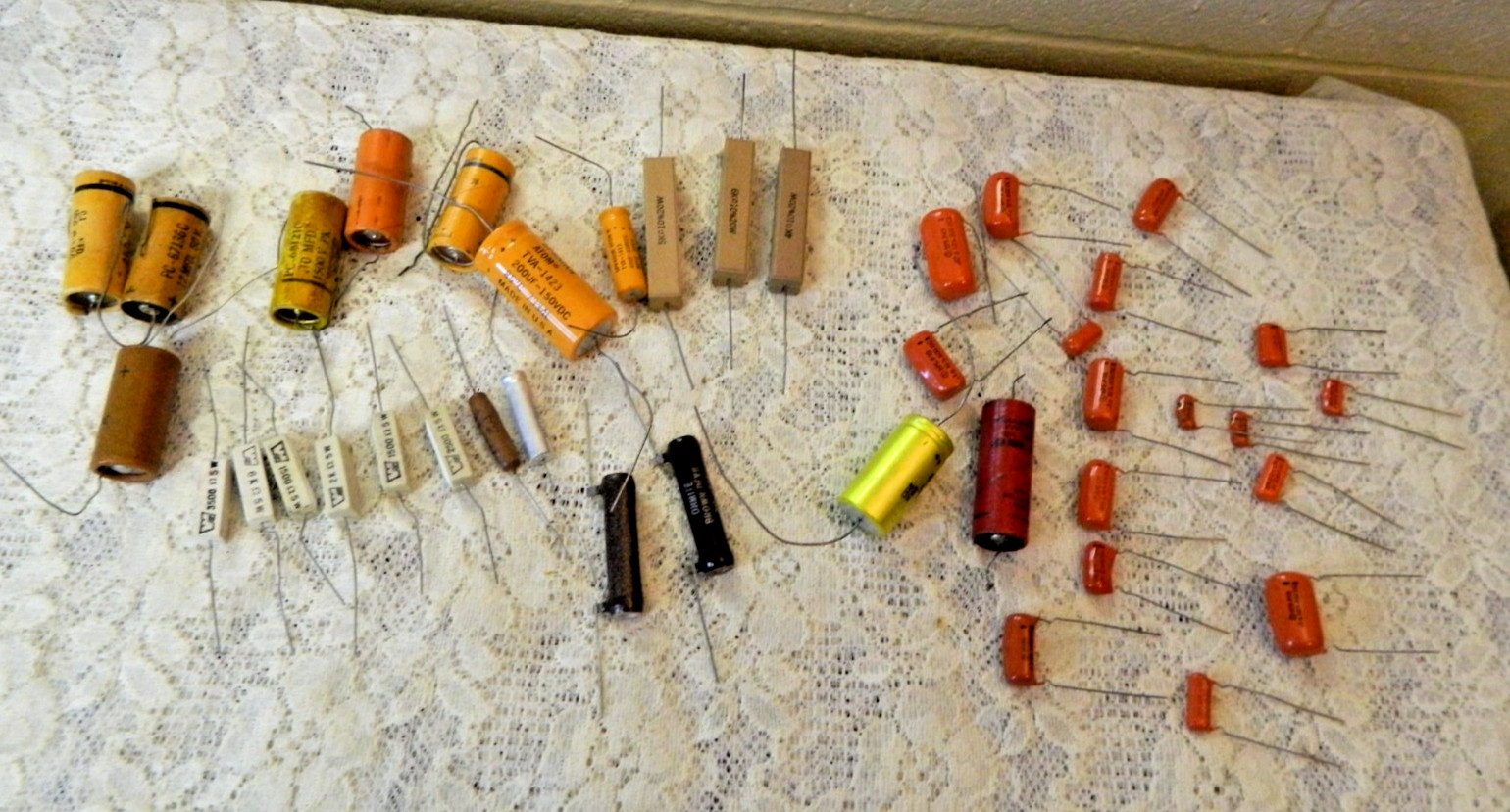 MIXED LOT OF ELECTRONIC PARTS TRANSISTORS RESISTORS New / Old Stock
